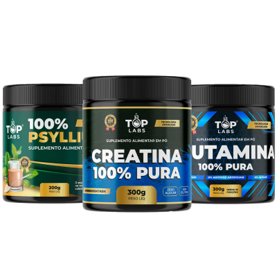 KIT-CREATINA+GLUTAMINA+PSYLLIUM