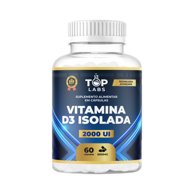 VITAMINA D 3 ISOLADA - 60 CAPS TOP LABS