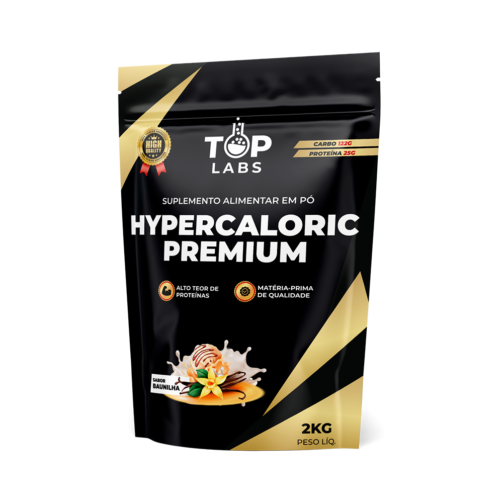 HYPERCALORIC PREMIUM BAUNILHA NOVO - 2 KG TOP LABS