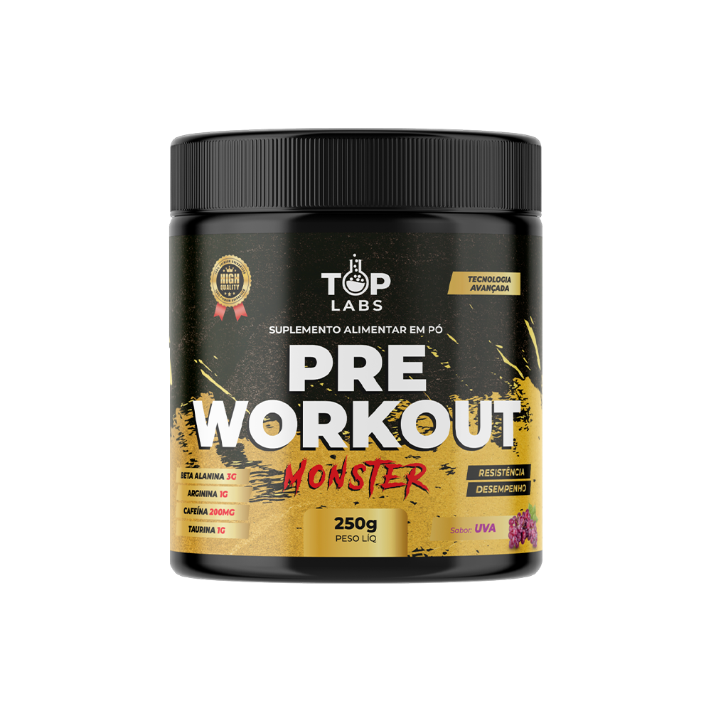 PREWORKOUT MONSTER UVA NOVO - 250 GR TOP LABS