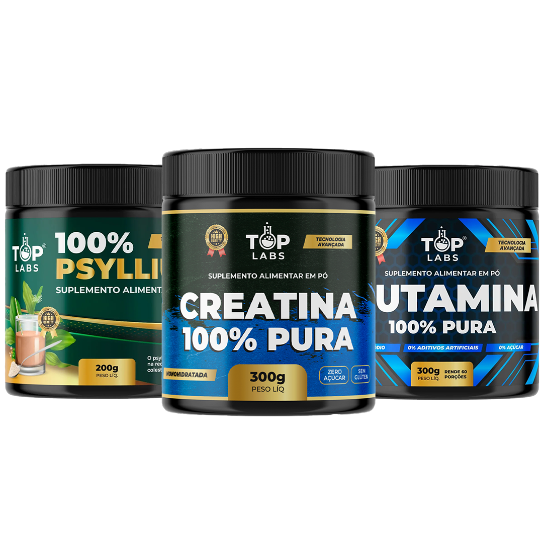KIT-CREATINA+GLUTAMINA+PSYLLIUM